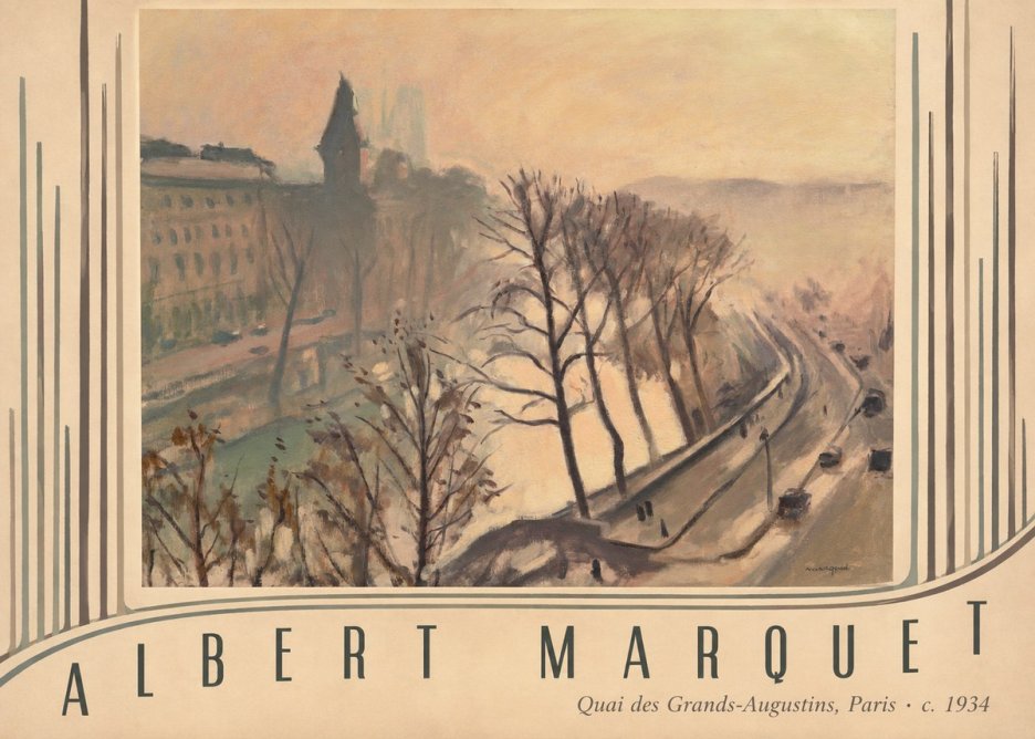 Albert Marquet Quai Des Grands-augustins, Paris · C. 1934 No3 - Póster