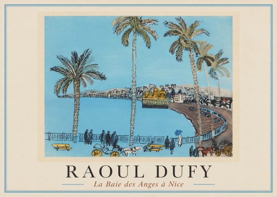 Raoul Dufy La Baie Des Anges À Nice No1 - Póster