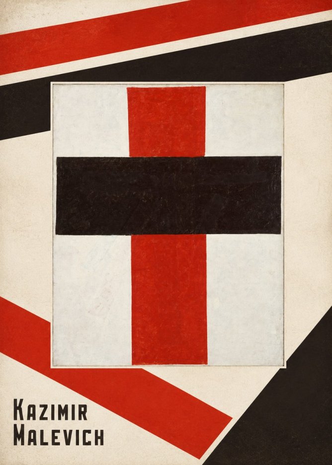Kazimir Malevich Suprematist Composition I No6 - Póster
