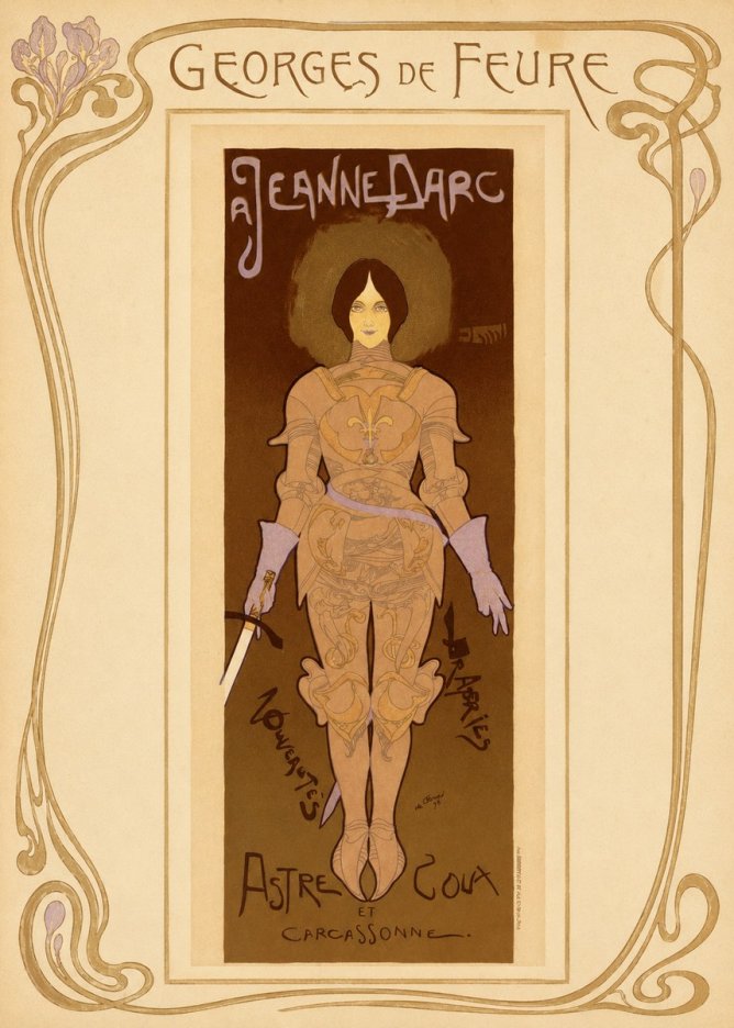 Georges de Feure Jeanne D'arc No1 - Póster