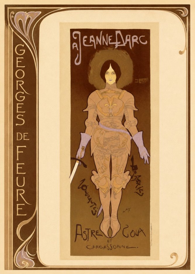 Georges de Feure Jeanne D'arc No2 - Póster