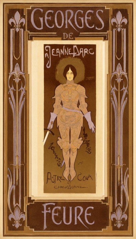 Georges de Feure Jeanne D'arc No5 - Póster