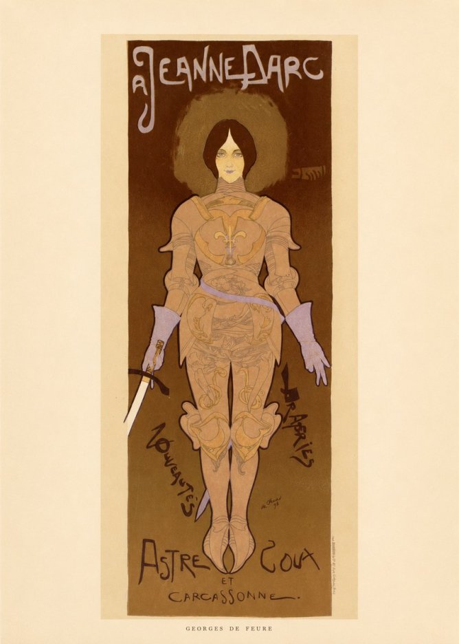 Georges de Feure Jeanne D'arc No6 - Póster