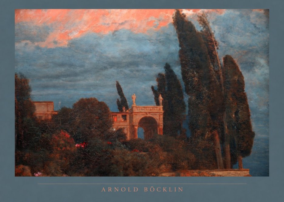 Arnold Böcklin Roman Villa No2 - Póster