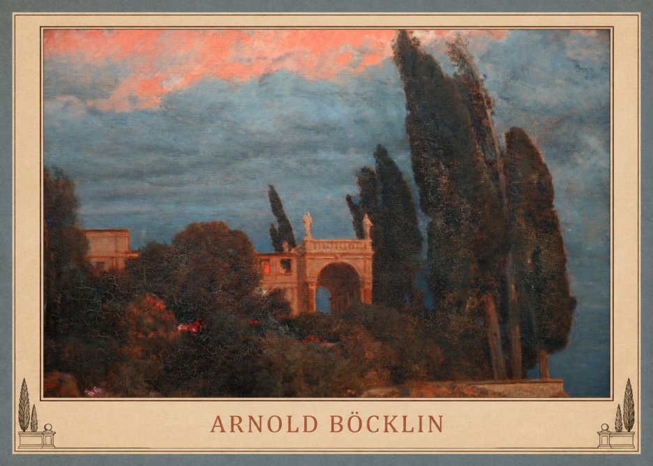 Arnold Böcklin Roman Villa No4 - Póster