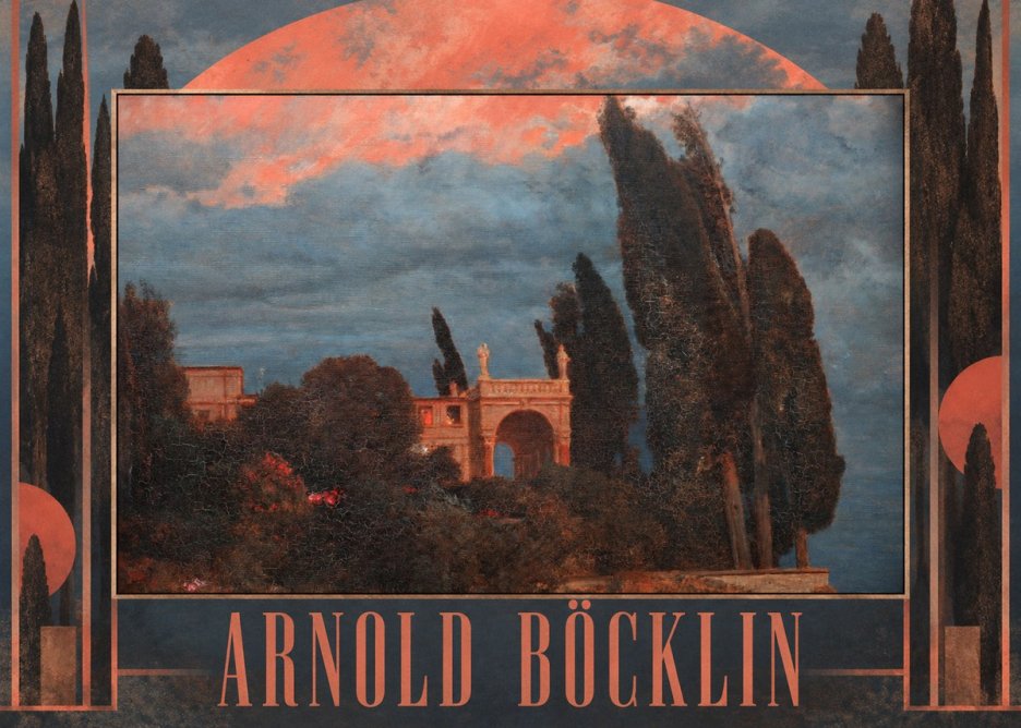 Arnold Böcklin Roman Villa No5 - Póster