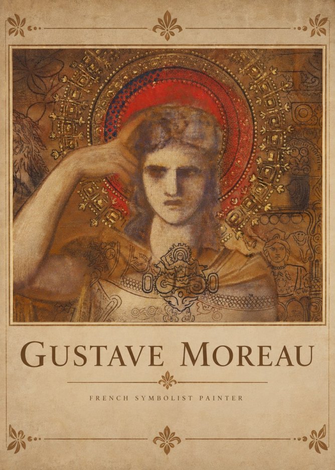 Gustave Moreau L'apparition II No4 - Póster
