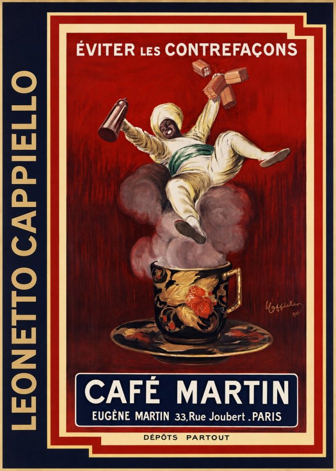 Leonetto Cappiello Café Martin No2 - Póster