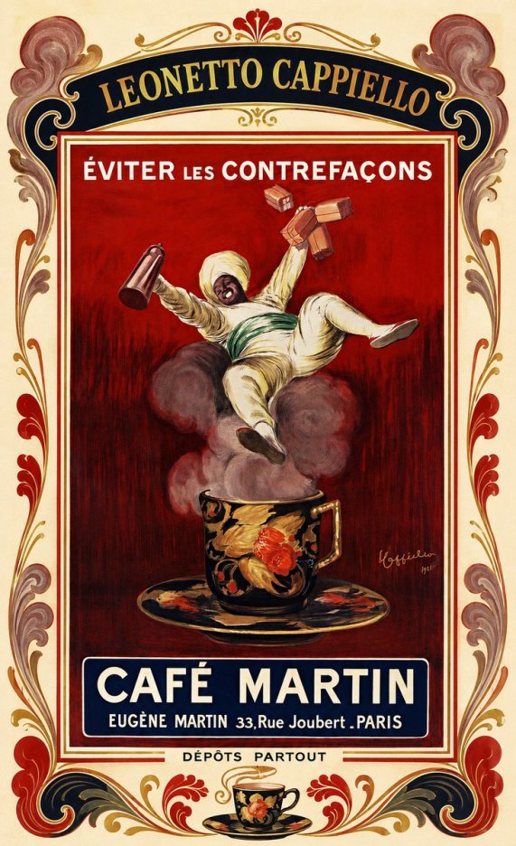 Leonetto Cappiello Café Martin No3 - Póster