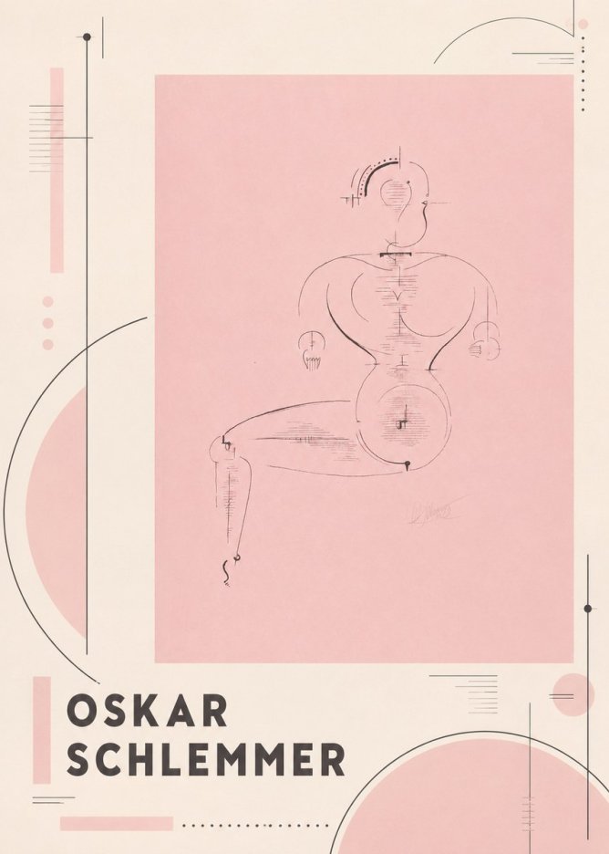 Oskar Schlemmer Figur L 1 No4 - Póster