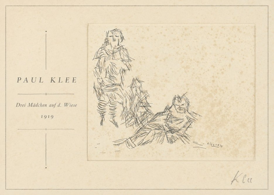 Paul Klee Drei Mädchen Auf D. Wiese No1 - Póster
