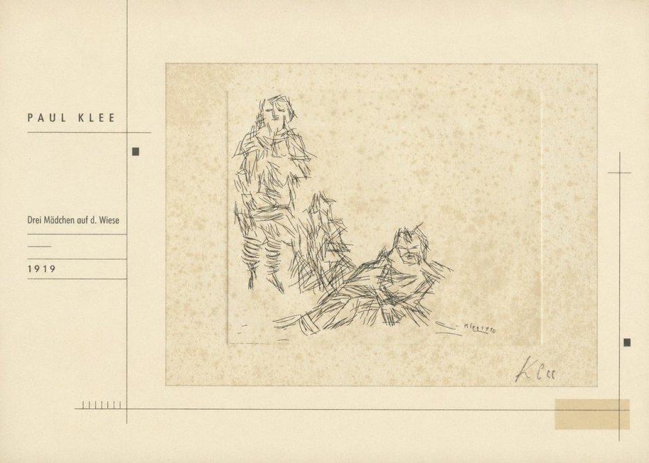 Paul Klee Drei Mädchen Auf D. Wiese No2 - Póster