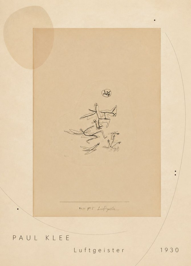 Paul Klee Luftgeister No5 - Póster