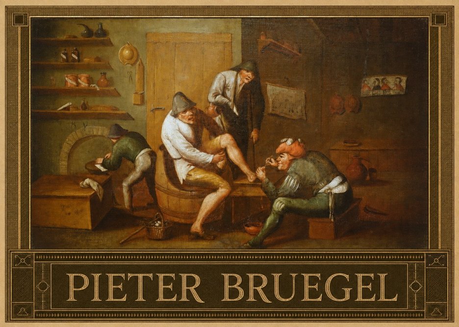 Pieter Bruegel The Foot Operation No3 - Póster