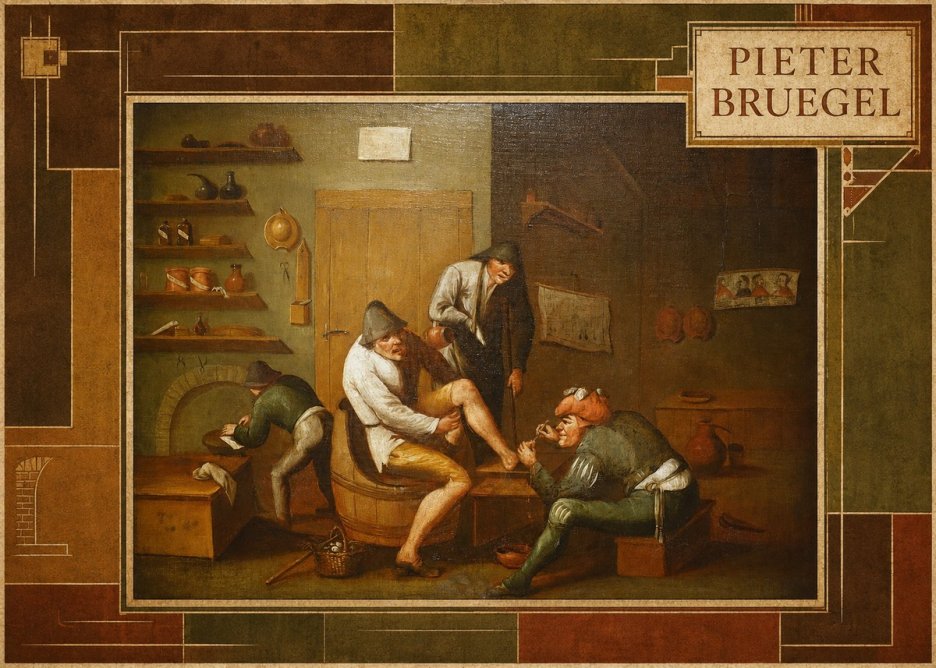 Pieter Bruegel The Foot Operation No6 - Póster