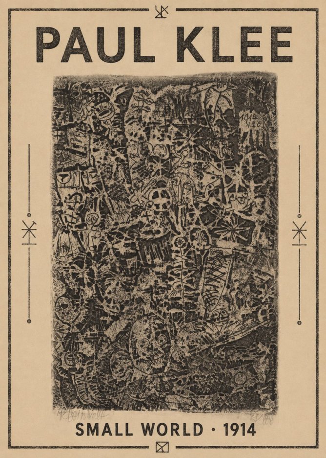 Paul Klee Small World No1 - Póster
