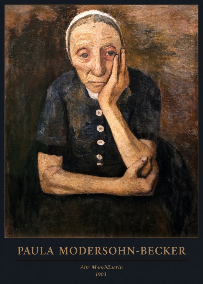 Paula Modersohn-Becker Alte Moorbäuerin No6 - Póster