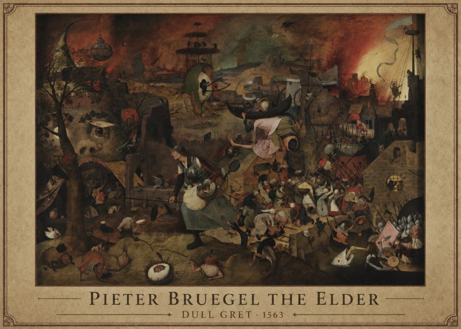 Pieter Bruegel Dull Gret III No1 - Póster