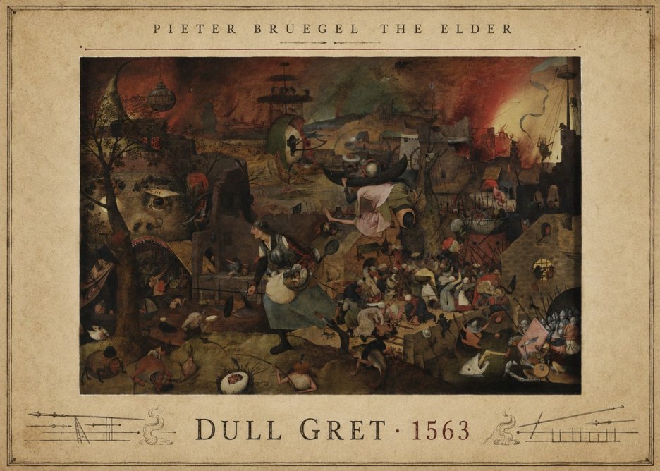 Pieter Bruegel Dull Gret III No4 - Póster