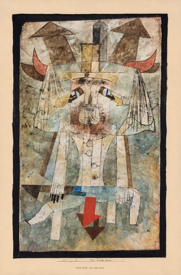 Paul Klee Der Wilde Mann No6 - Póster