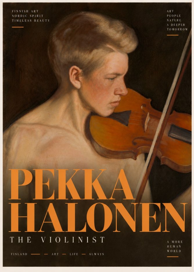 Pekka Halonen The Violinist No6 - Póster