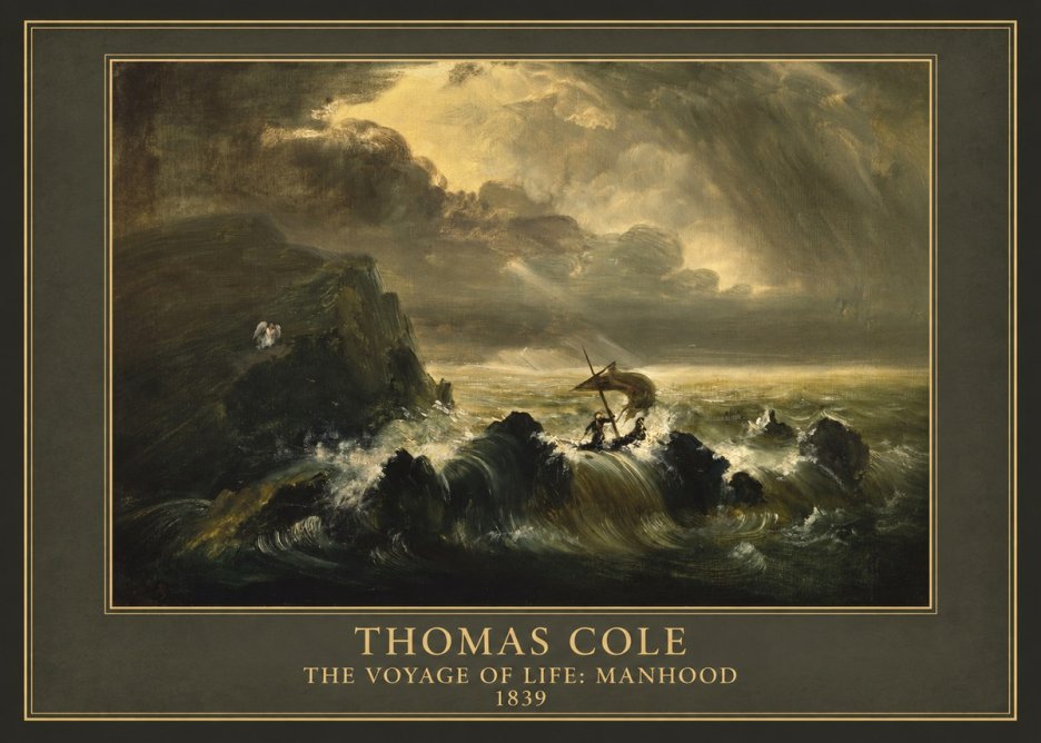 Thomas Cole The Voyage of Life: Manhood IV No1 - Póster