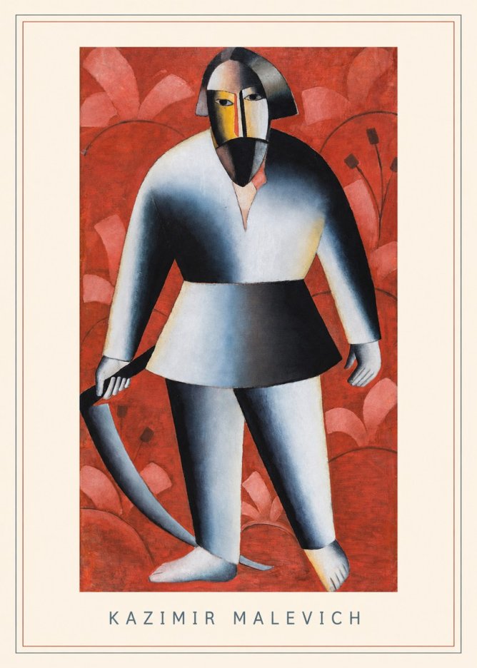 Kazimir Malevich Peasant with Scythe No3 - Póster