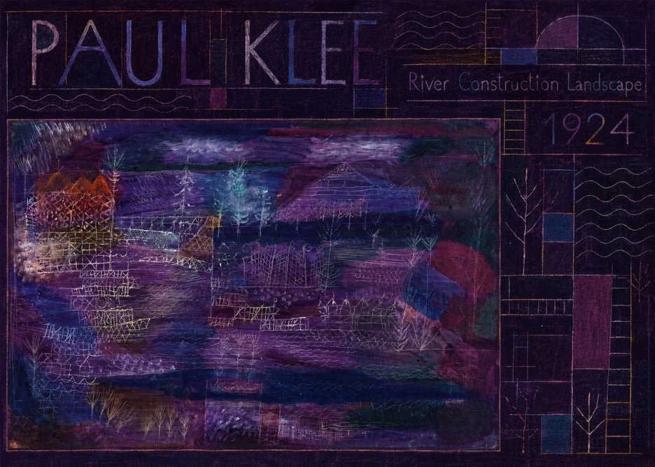 Paul Klee River Construction Landscape No6 - Póster