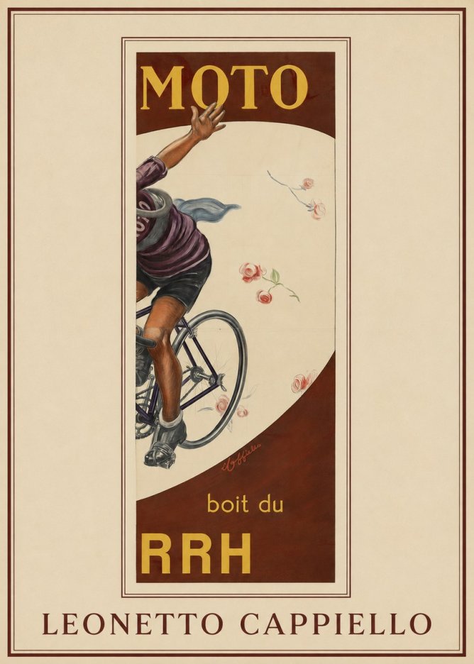 Leonetto Cappiello Moto Rrh No1 - Póster