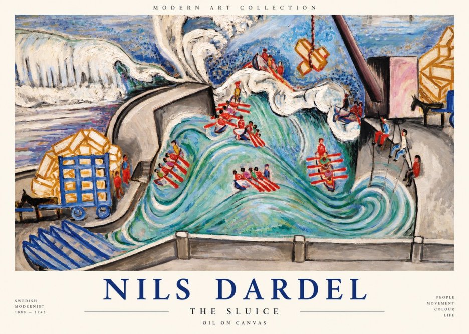 Nils Dardel The Sluice No1 - Póster