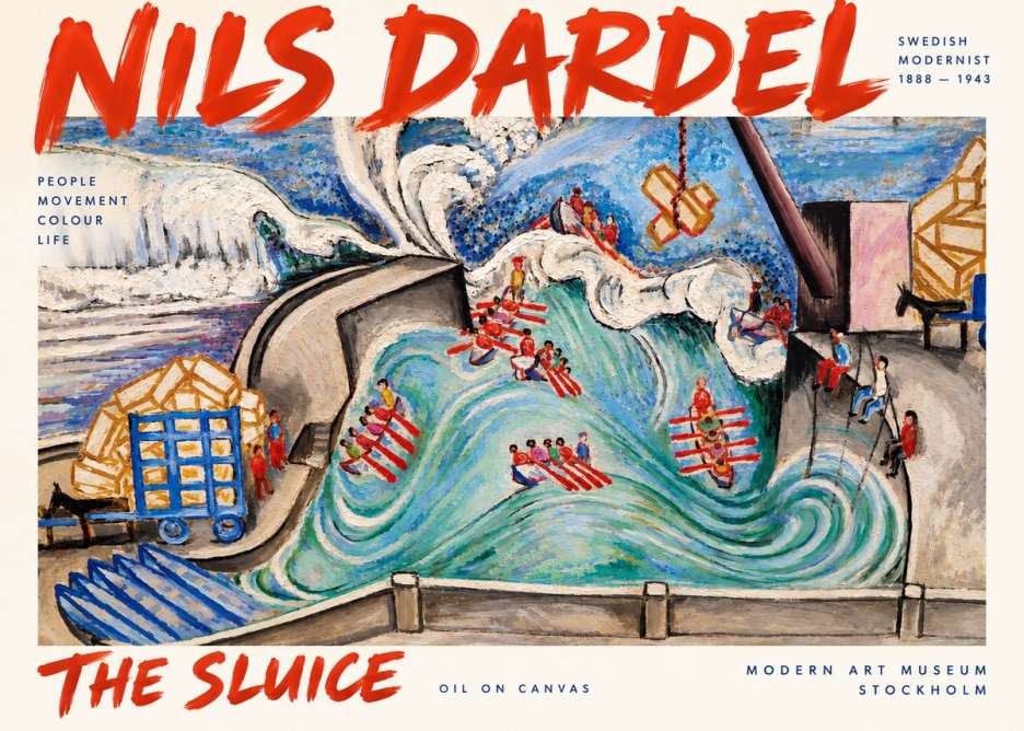 Nils Dardel The Sluice No2 - Póster
