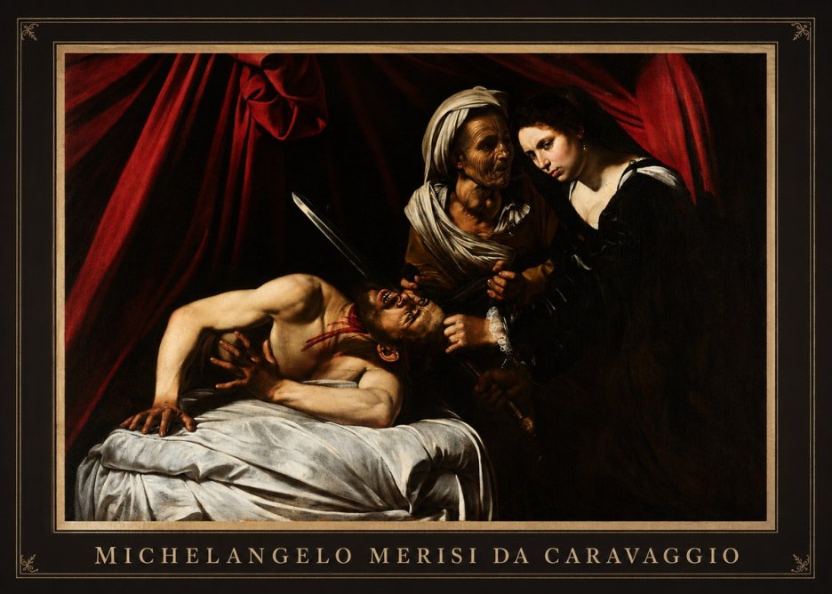 Michelangelo Merisi da Caravaggio Judith Beheading Holofernes III No1 - Póster