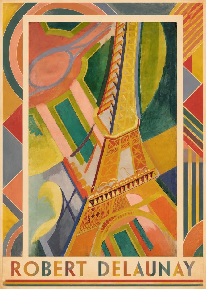 Robert Delaunay The Eiffel Tower No2 - Póster