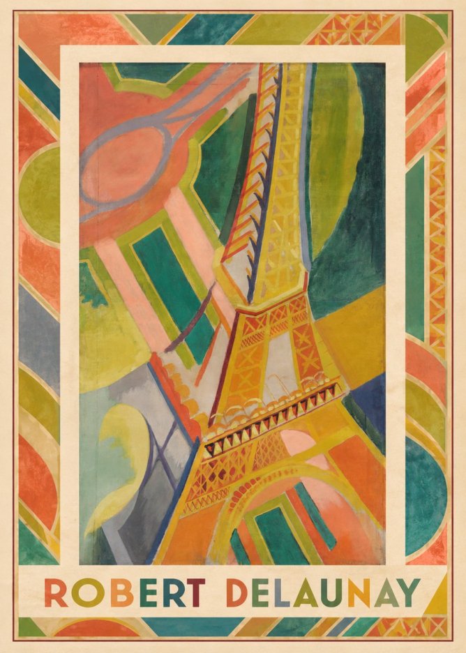 Robert Delaunay The Eiffel Tower No3 - Póster