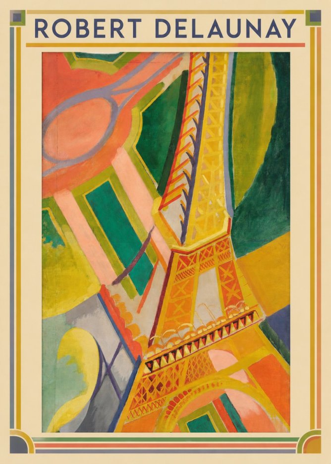 Robert Delaunay The Eiffel Tower No5 - Póster