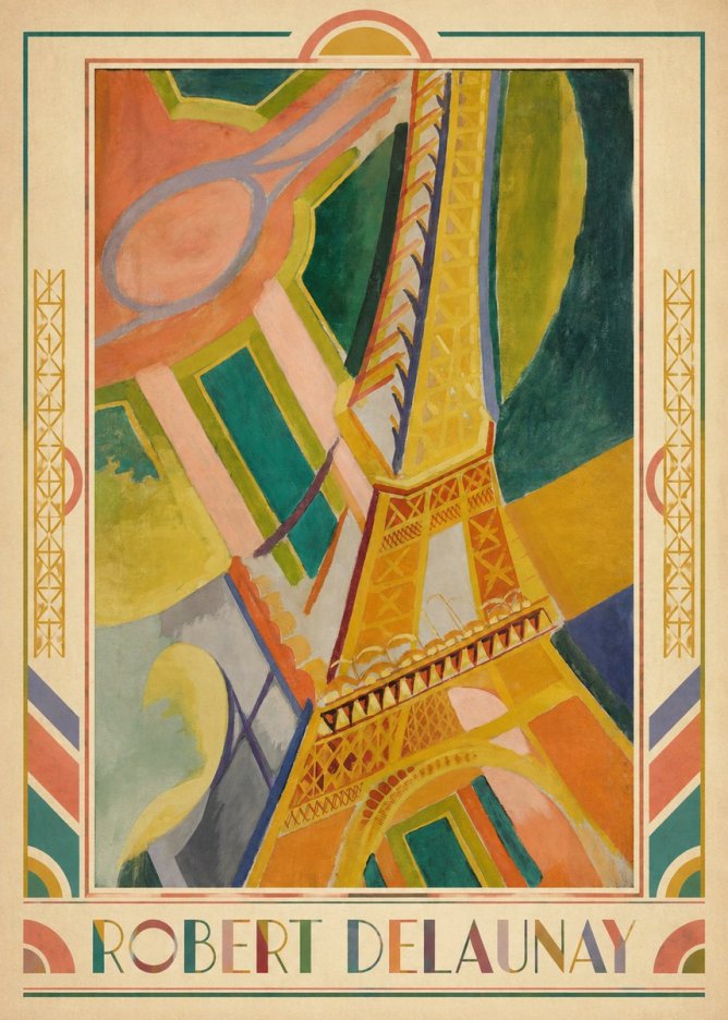 Robert Delaunay The Eiffel Tower No6 - Póster