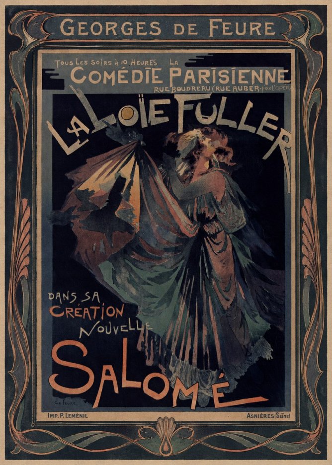 Georges de Feure La Loïe Fuller - Salomé III No1 - Póster