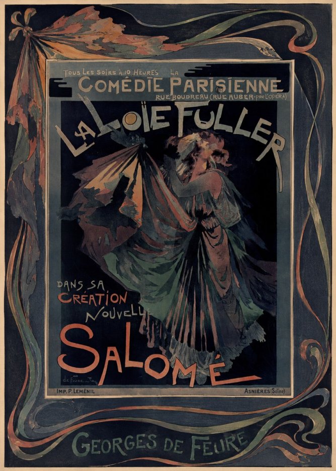 Georges de Feure La Loïe Fuller - Salomé III No2 - Póster