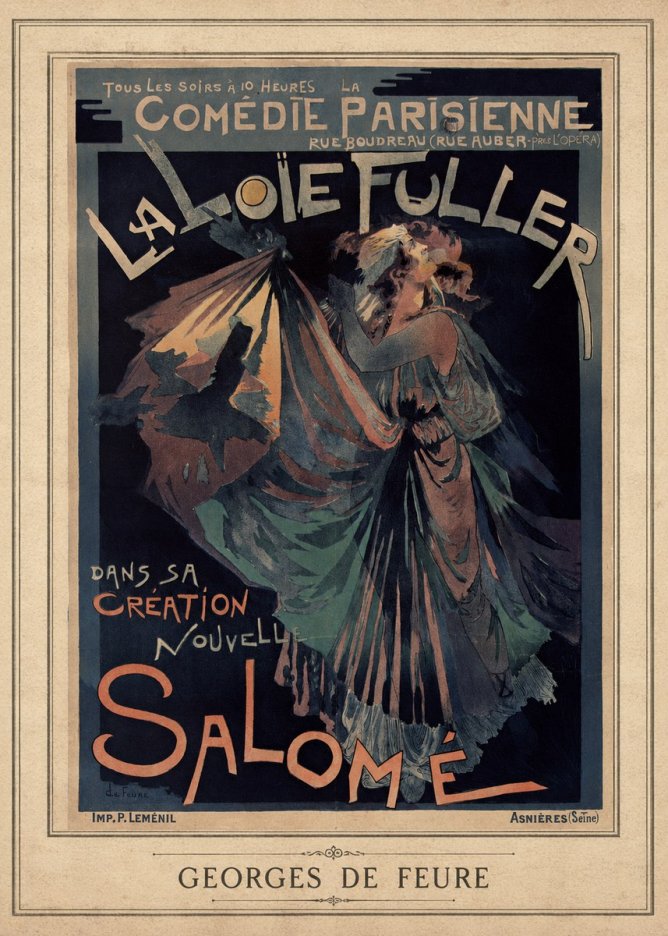Georges de Feure La Loïe Fuller - Salomé III No3 - Póster