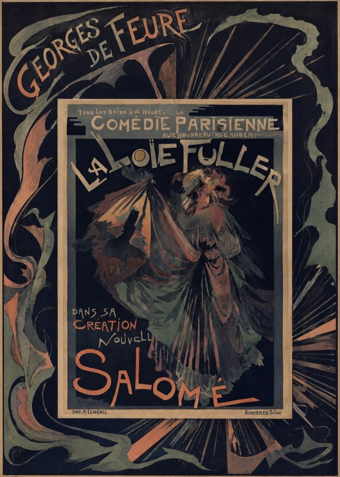 Georges de Feure La Loïe Fuller - Salomé III No4 - Póster
