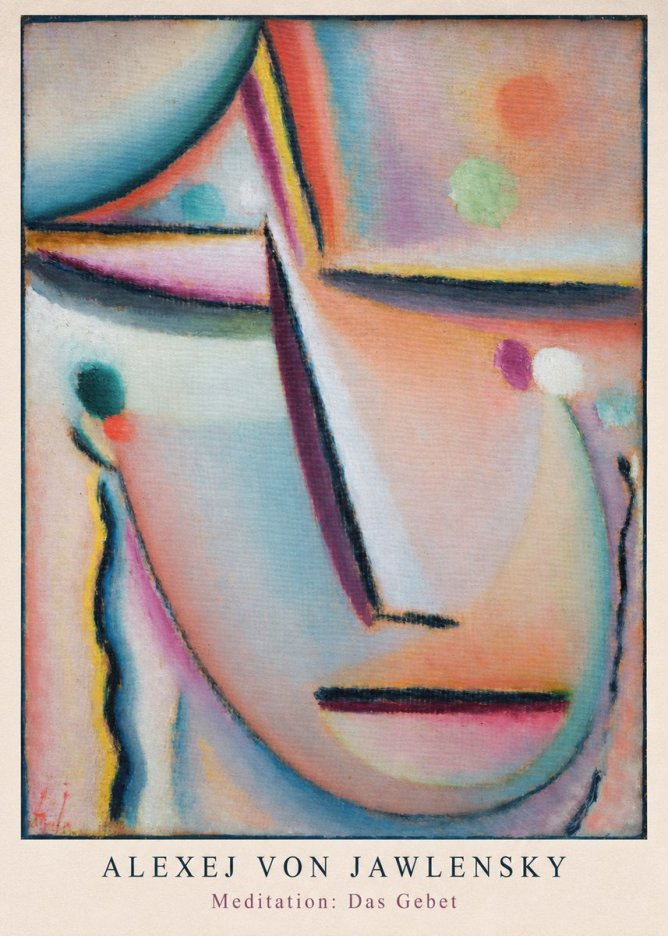 Alexej von Jawlensky Meditation: Das Gebet No6 - Póster