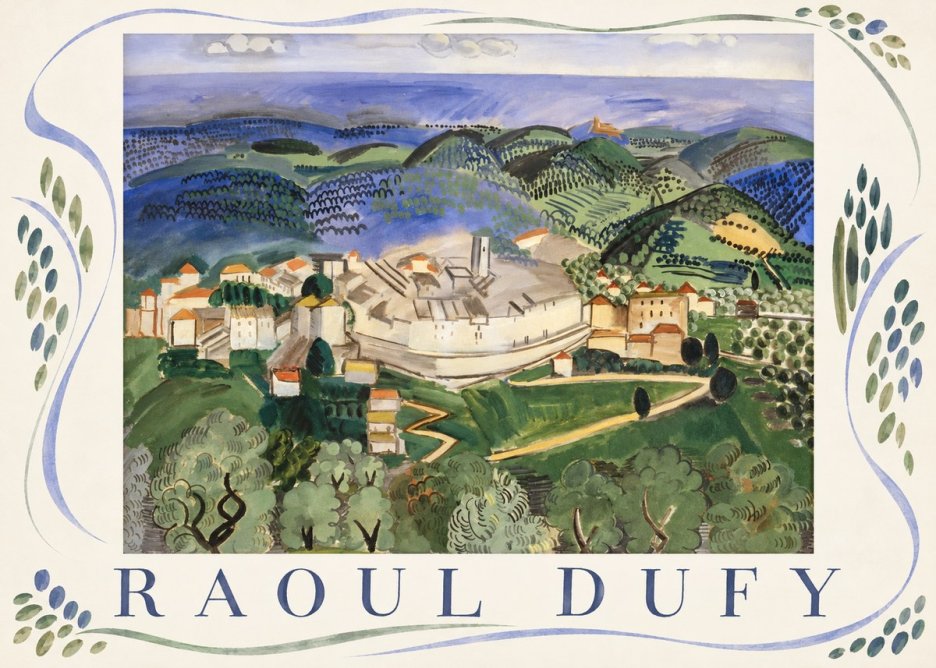 Raoul Dufy Vue De Vence No4 - Póster