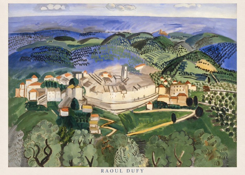 Raoul Dufy Vue De Vence No6 - Póster