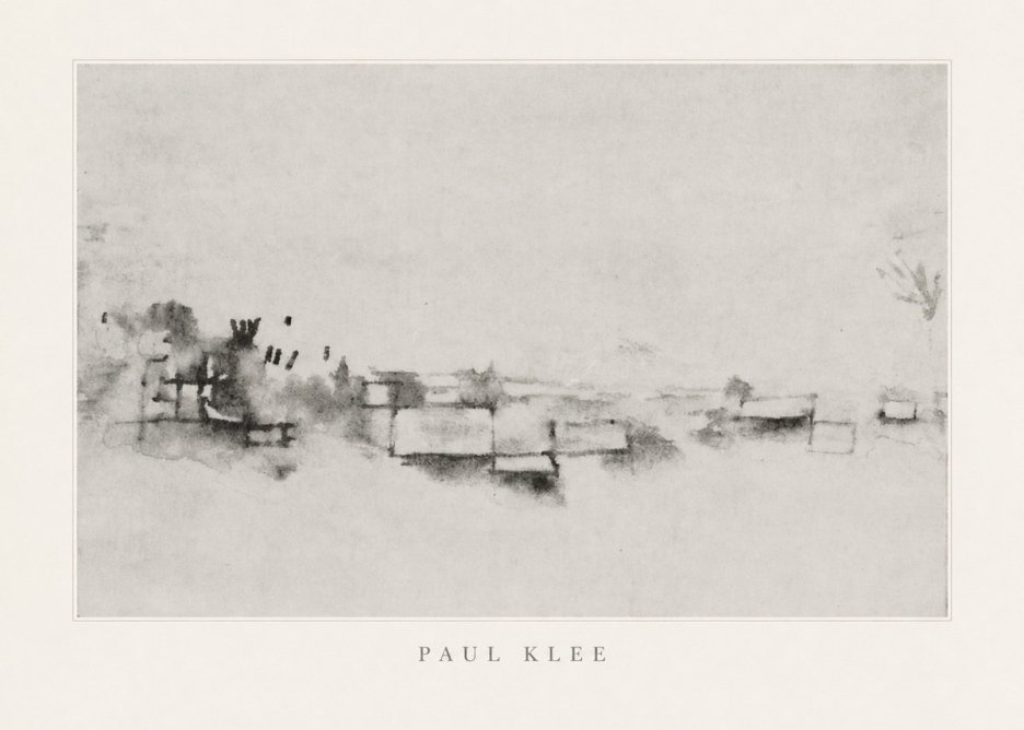 Paul Klee View of the Valley No4 - Póster