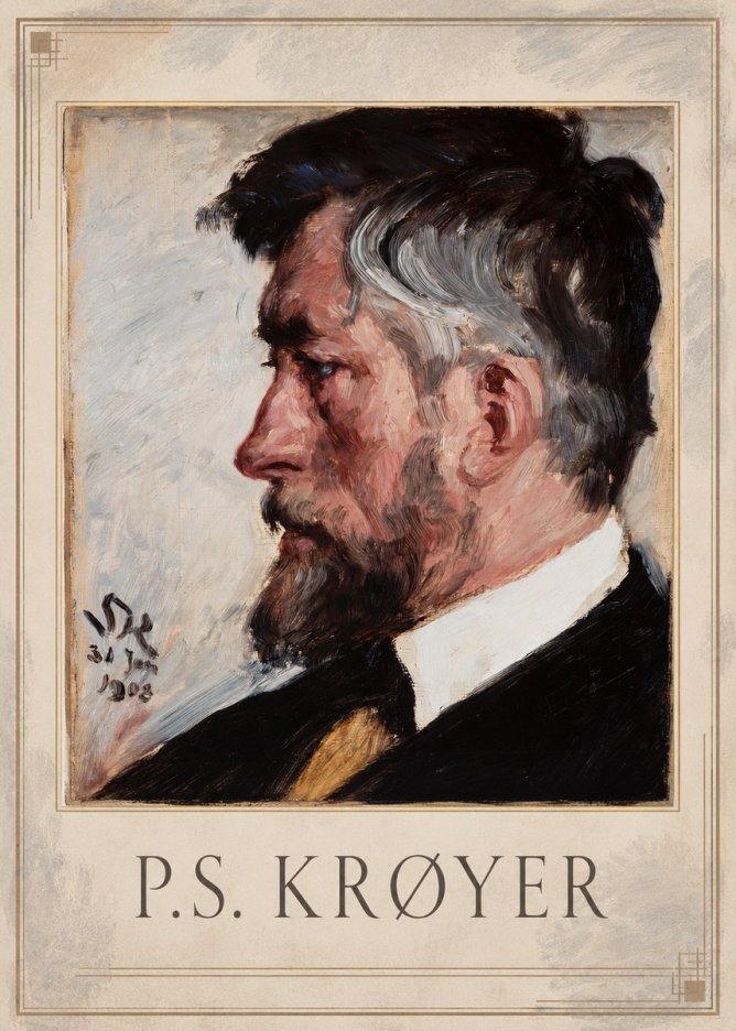 P.S. Krøyer Self-portrait IV No1 - Póster