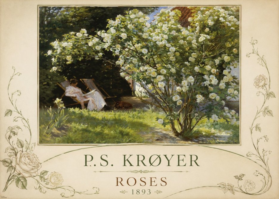 P.S. Krøyer Roses No2 - Póster