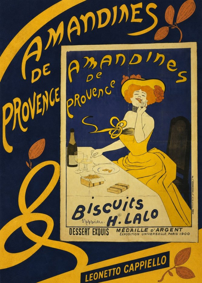 Leonetto Cappiello Amandines De Provence Biscuits H. Lalo III No5 - Póster