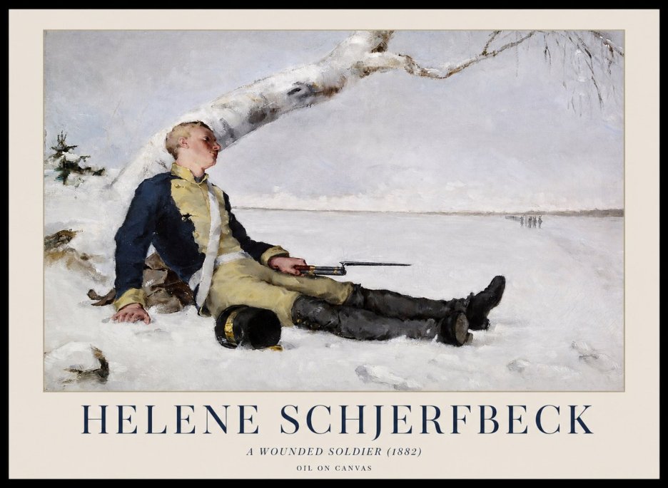 Helene Schjerfbeck A Wounded Soldier (1882) No1 - Póster