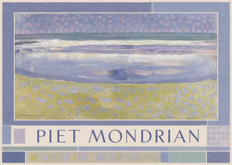 Piet Mondrian The Sea No1 - Póster