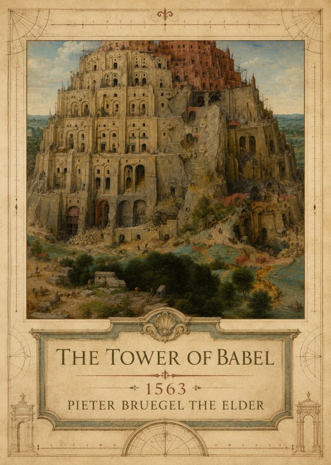 Pieter Bruegel The Tower of Babel XVII No3 - Póster